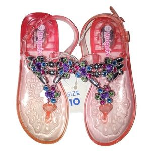 Girls Pink Light Up Sandals Size 10 Shoes
